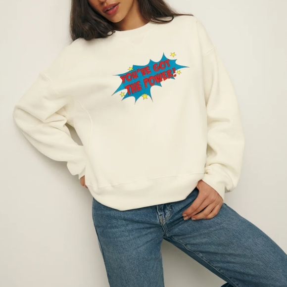 Reformation Vintage Crewneck Sweatshirt Size S - Picture 1 of 16